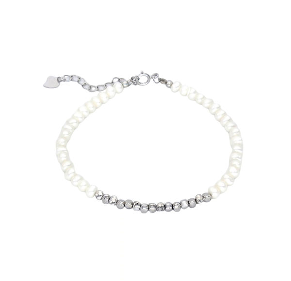 Picture of 925 Sterling Silver Natural Freshwater Pearl Bracelet